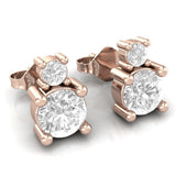 Luxury Gold with Diamond Earrings