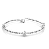 Dainty Floating Diamond Bracelet TBR003 - 18k Gold Simple Design for Women & Girls
