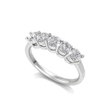 Elegant 18kt Gold Diamond Ring with Classic Emerald Cut Design

