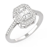 Emerald Cut Engagement Ring | Engagement Ring | Trinity Designer Jewel
