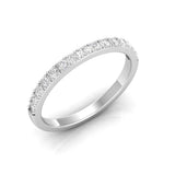 18KT Yellow Gold Diamond half Eternity Wedding Band Ring