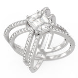 Elegance Redefined: TR042 Mirage Diamond Ring 