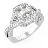 TR050 - Stunning 4 ct Mirage Diamond Ring for an Elegant Touch