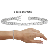 18kt white gold 8ct diamond tennis bracelet VS FG wholesale AB065