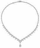 18k White Gold Diamond Bridal Jewelry Set | Necklace