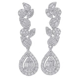 18k White Gold Diamond Bridal Jewelry Set | Earrings