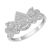 18k White Gold Diamond Bridal Jewelry Set | Ring 