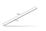 full length view chevron setting on AB079 bracelet, angled baguettes forming arrow pattern with round brilliant centre line, F–G VS clarity