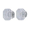 Invisible set Piecut diamond earrings