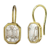 TE022 - Stunning Diamond Earrings with French Wires for Women