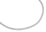 20 POINTER TENNIS DIAMOND NECKLACE BACK VIEW
