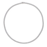20 POINTER TENNIS DIAMOND NECKLACE FRONT VIEW