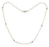 TNK019 - Stunning Diamond by the Yard Necklace in 18kt Gold & 1.00 ct Diamonds for Women and Girls