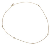 TNK019 - Stunning Diamond by the Yard Necklace in 18kt Gold & 1.00 ct Diamonds for Women and Girls