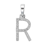 Diamond Alphabet Pendant R- 18KT Gold & Natural Diamonds | Trinity Designer Jewel