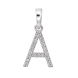 Diamond Alphabet Pendant A- 18KT Gold & Natural Diamonds | Trinity Designer Jewel