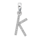 Diamond Alphabet Pendant K- 18KT Gold & Natural Diamonds | Trinity Designer Jewel