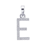 Diamond Alphabet Pendant E- 18KT Gold & Natural Diamonds | Trinity Designer Jewel