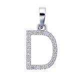 Diamond Alphabet Pendant D- 18KT Gold & Natural Diamonds | Trinity Designer Jewel