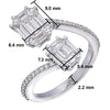 Toi et Moi Pie Cut Diamond Ring with 1 3 Carat Face-Up  A Stunning, Dual-Stone Design for Timeless Elegance