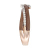  Natural Diamond Ring with Chocolate Brown Ceramic and 18kt Yellow Gold for Women & Girls