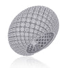 Iconic pave ring with all around diamonds