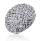 Iconic pave ring with all around diamonds