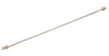18kt rose gold 3ct round brilliant diamond tennis bracelet AB053 worn on wrist