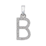 Diamond Initial Pendant Necklaces