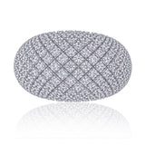 Iconic pave ring with all around diamonds