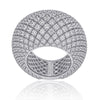 Iconic pave ring with all around diamonds