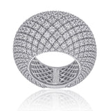 Iconic pave ring with all around diamonds