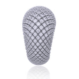 Iconic pave ring with all around diamonds