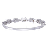 Pie Cut Diamond Hard Bracelet | Geometric Diamond Bangle | Custom Fine Jewelry Manufacturing 9kt–18kt Gold