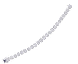 1 CT Face-Up Pie Cut Diamond Tennis Bracelet | Luxury Geometric Diamond Bracelet | Custom Fine Jewelry Manufacturing