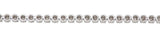 18KT White Gold Round Diamond Tennis Bracelet-1.00 ct back view profile 
