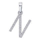 Diamond Initial Pendant Necklaces