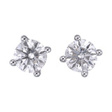 1 Carat Total Diamond Stud Earrings – 0.50 Ct Each Round Diamond | Classic Daily Wear Diamond Earrings in 18K Gold