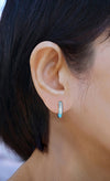 Stunning AER009 Turquoise Blue Ceramic Earrings 