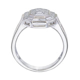 Full Baguette PIECUT DIAMOND Emerald Cut Diamond Ring | AR1367 | Trinity Designer Jewel SIDE 2