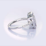 Vintage-Inspired Pie-Cut Diamond Illusion Ring with Invisible-Set Violet Sapphire Halo video profile