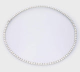 20 pointer Round Diamond Tennis Necklace