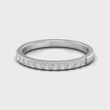 18KT Yellow Gold Diamond half Eternity Wedding Band Ring video
