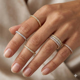 Custom Diamond Eternity Ring in 18K Gold | Fine Jewelry Manufacturer – No MOQ