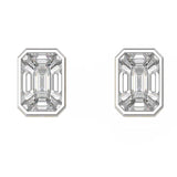 Diamond Ear Studs | Pie Cut Diamond Earrings | Trinity Designer Jewel