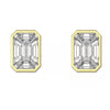 Diamond Ear Studs | Pie Cut Diamond Earrings | Trinity Designer Jewel