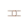 Petite Minimalist Diamond Beaded Bar Ring