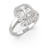Mosaic Pie Cut Diamond | Pie Cut Diamond Ring | Trinity Designer Jewel
