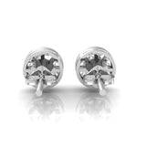 Round Diamond Earrings Studs | Round Earrings | Trinity Designer Jewel