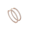 TE055 - Designer Gold Peace Stud Earrings with Diamonds for Women and Girls
